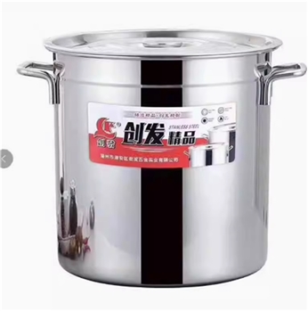 汤桶201不锈钢 直径27CM桶商用家用带盖卤锅油桶米桶水桶圆桶汤锅不锈钢锅